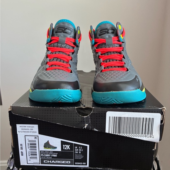 Kids Under Armour PS Curry 1 Print - Picture 1 of 9